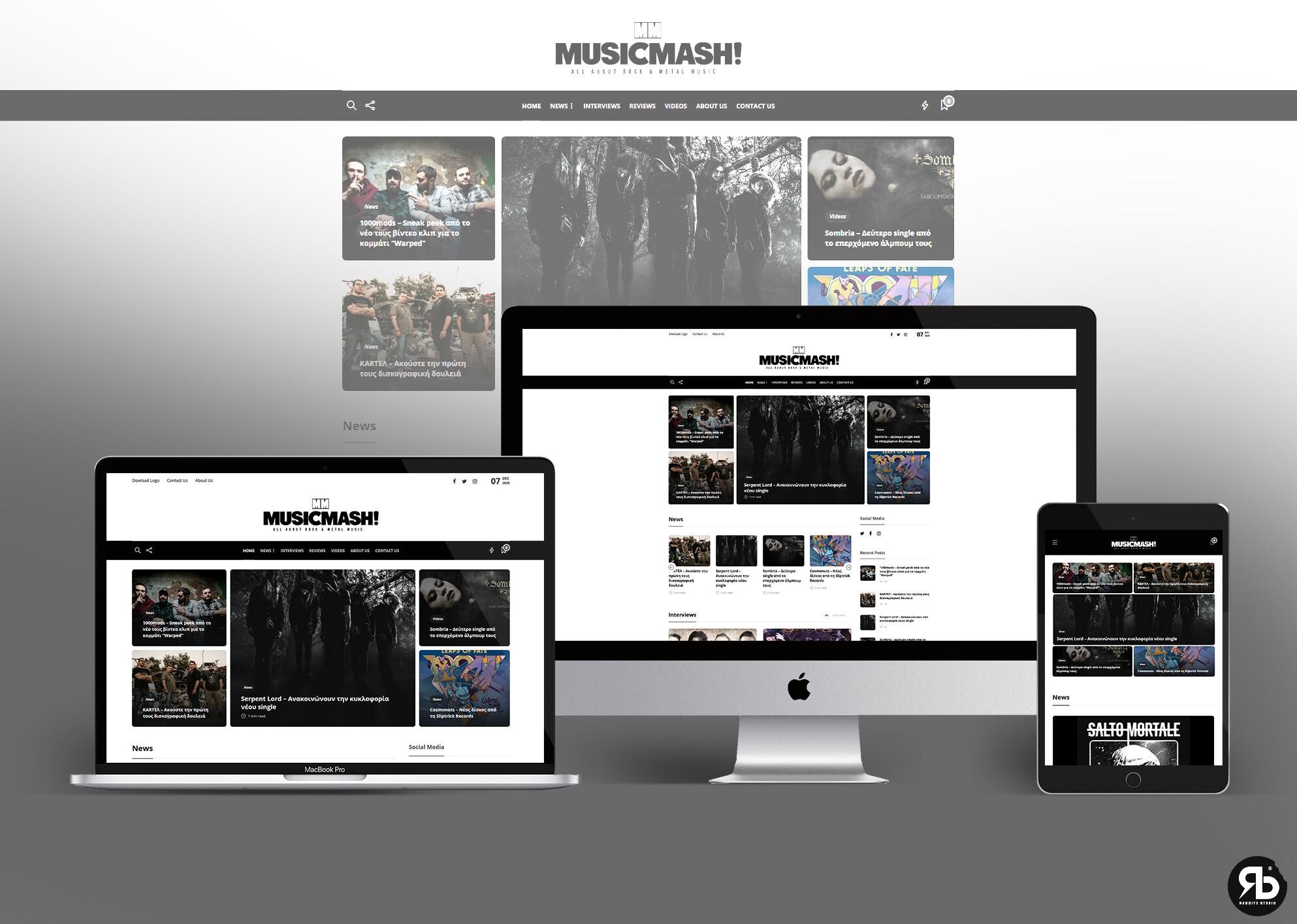 MusicMash Website Design