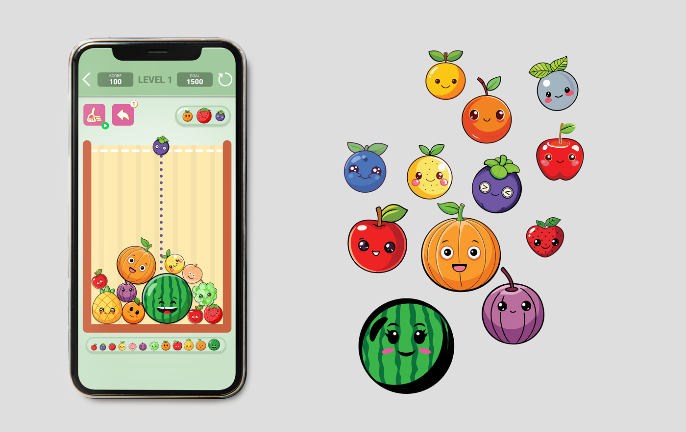 Fruit Merge Game